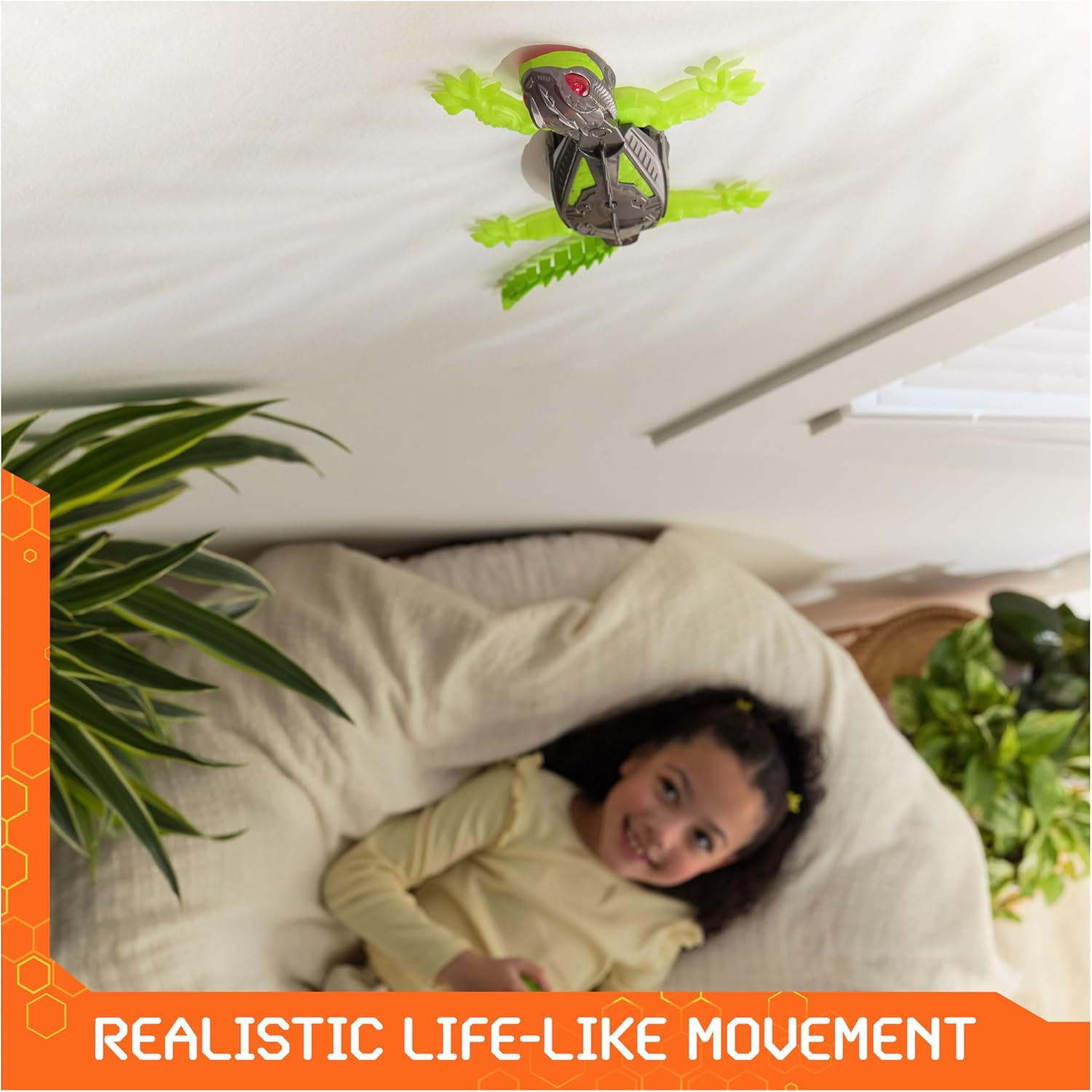 HEX BOTS Wall Crawler Gecko, Rechargeable Remote Control Robot Kids Toys, Climbs up Walls for Prank Toys & Games, RC Robot Toys for Boys & Girls Ages 4 & Up image number 2