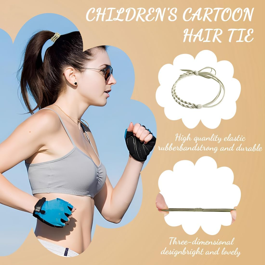 Pack of 11 Women'S Hair Bobbles, Elastic Braid Scrunchies, Stylish Ponytail Holders for Women and Girls (11 Mix Colours) image number 4