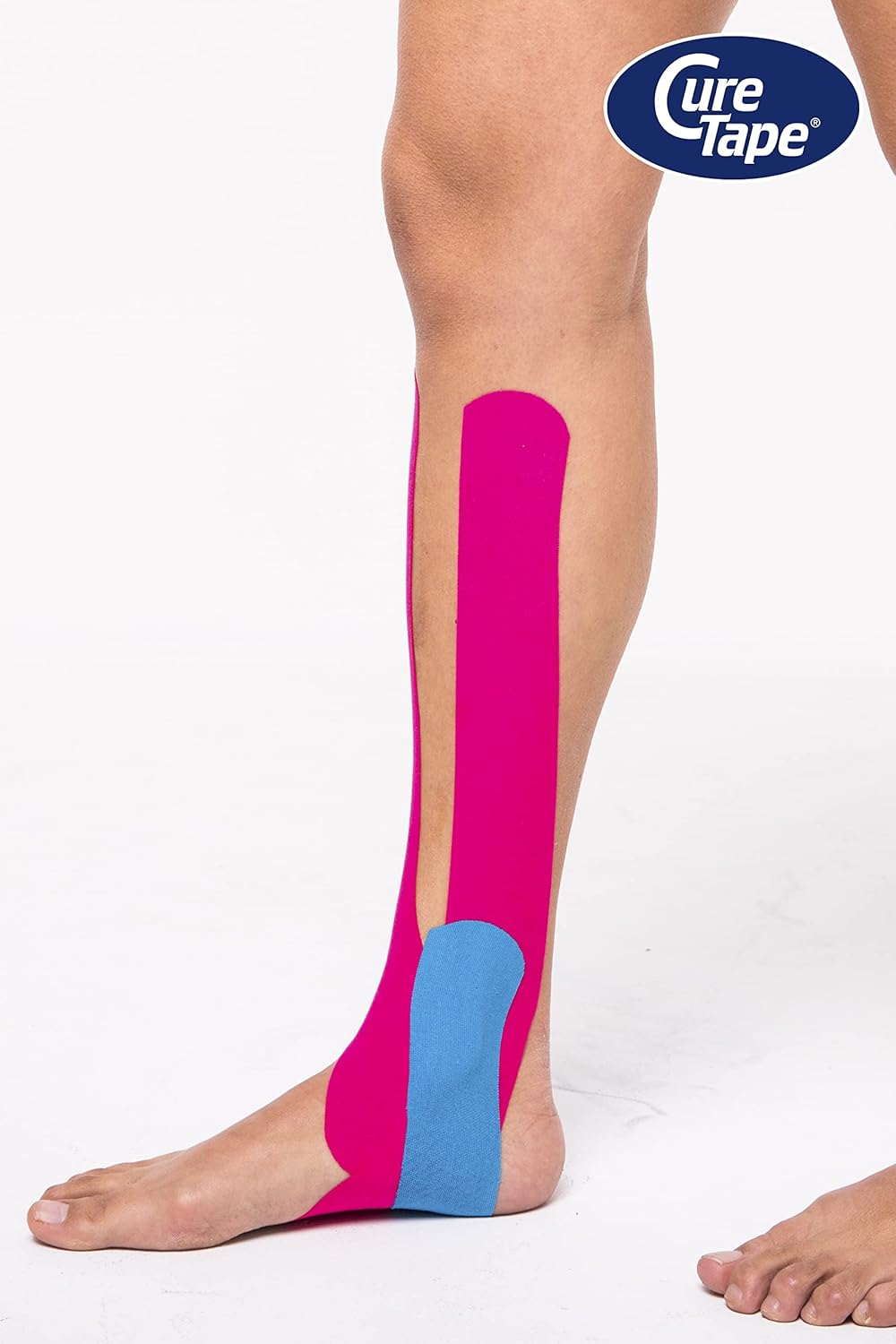 Curetape&reg; Sports Kinesiology Tape | 30% Stronger Adhesion for Extreme Sporting Conditions | Waterproof & Quick Dry Viscose | Recover Faster, Train Harder! (Blue)