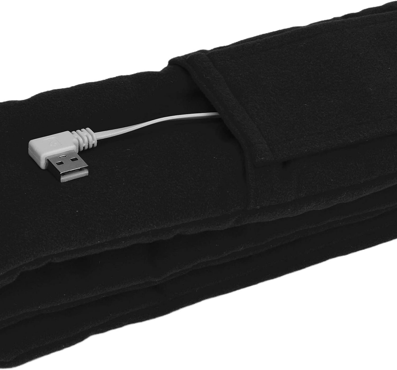 Neck Heating Pad, 3 Adjustable Gears USB Powered Intelligent Constant Temp Washable Electric Heating Scarf, Skin Friendly Heated Neck Warmer, Heated Neck Wrap for Adults Children Elderly(Black) image number 5