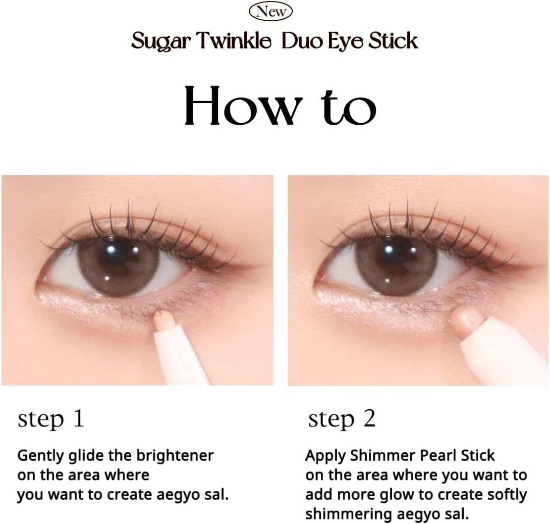 Peripera Sugar Twinkle Duo Eye Stick 03 Glimmering Pink image number 2