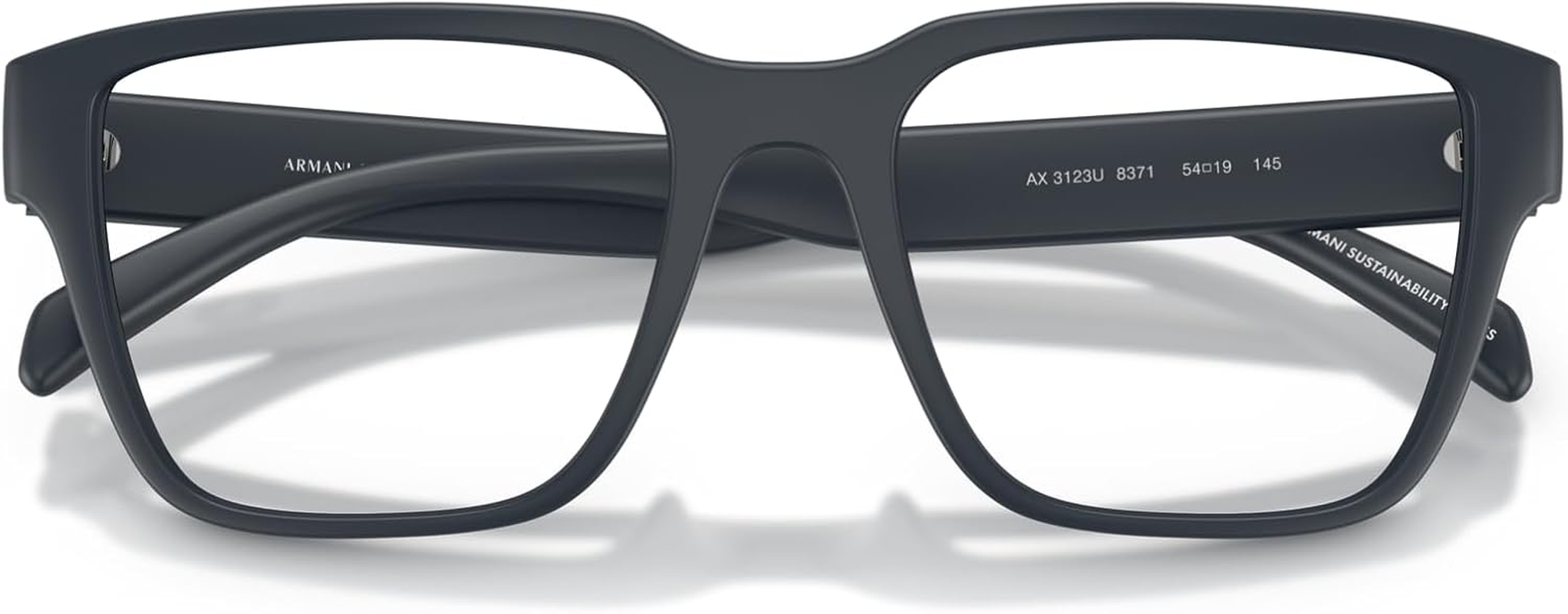 Armani Exchange Men'S Ax3123U Universal Fit Square  Eyewear Frames