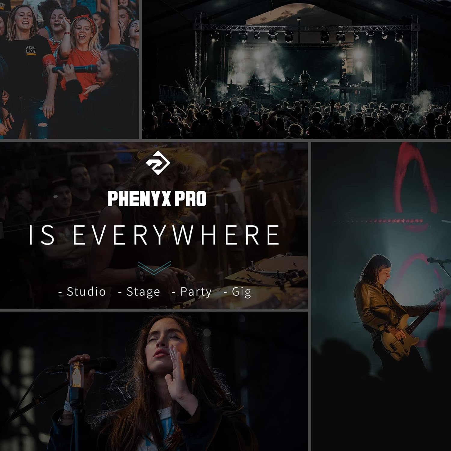 Phenyx Pro in Ear Monitor for Musicians, UHF Wireless In-Ear Monitors System, Mono 2-Channel IEM, Metal Stage Monitor W/ 2X50 Frequencies, 164Ft Long Coverage, Rack Mount Kit (PTM-22, 4 Bodypacks) image number 5