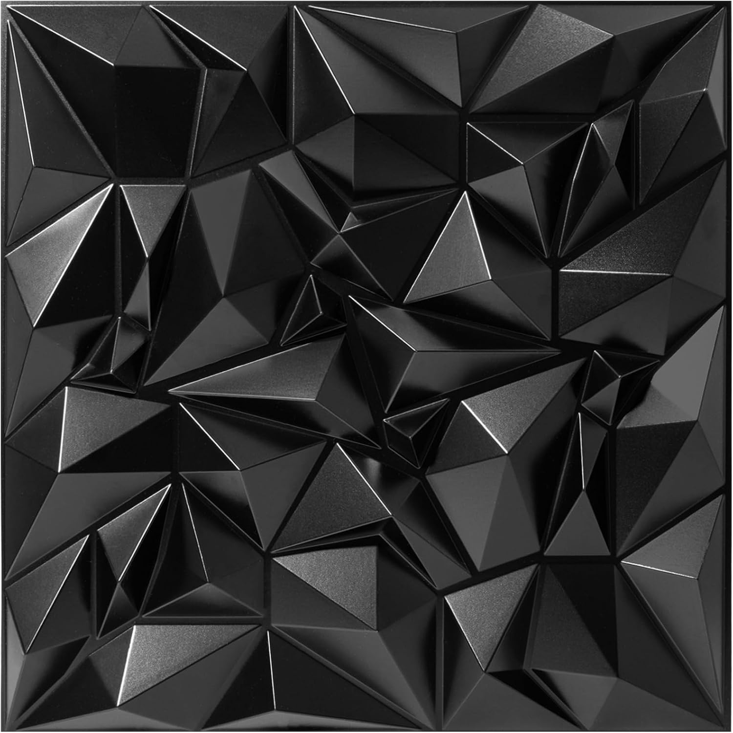 Troystudio Acoustic Sound Diffuser Panels, 19.7 X 19.7 X 1 Inches 12 Pcs White PVC Plastic 3D Wall Panel, Recording Studio Acoustical Treatment Diffusion Panel, Art Decorative Ceiling Tiles