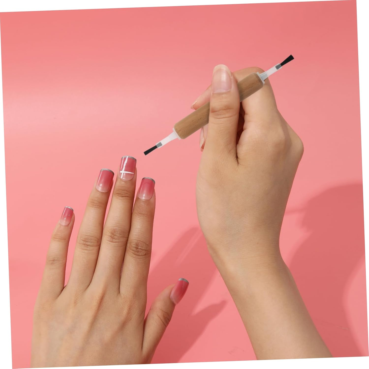 VICASKY Nail Painting Accessories Nail Art Accessories Kit Replacement Brush Head Gel Brush Set image number 3