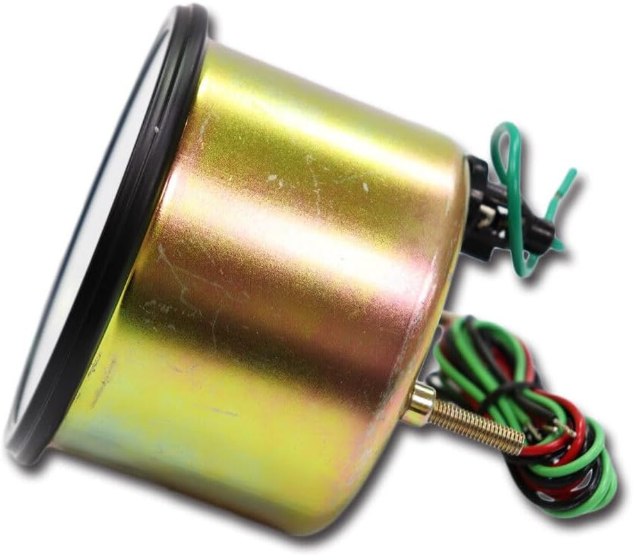 MOTOR METER RACING Universal Tachometer for Alternator 3-3/8" 4000 RPM Black Dial in Dash image number 6