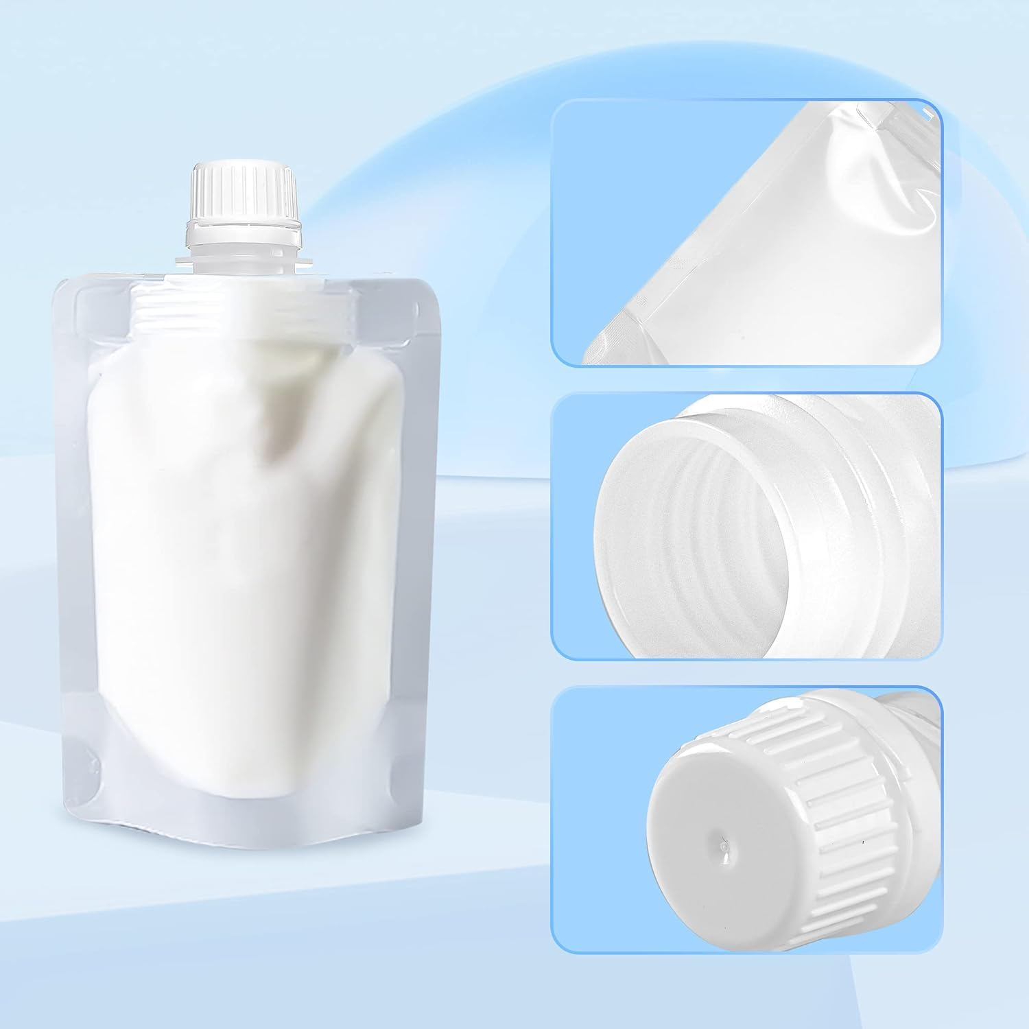 YASUOA Travel Bottles for Toiletries Containers with Labels TSA Approved Essentials Shampoo Leak Proof Refillable for Lotion Cream Cosmetic Creams Shower Gel Liquids Women (12PCS)