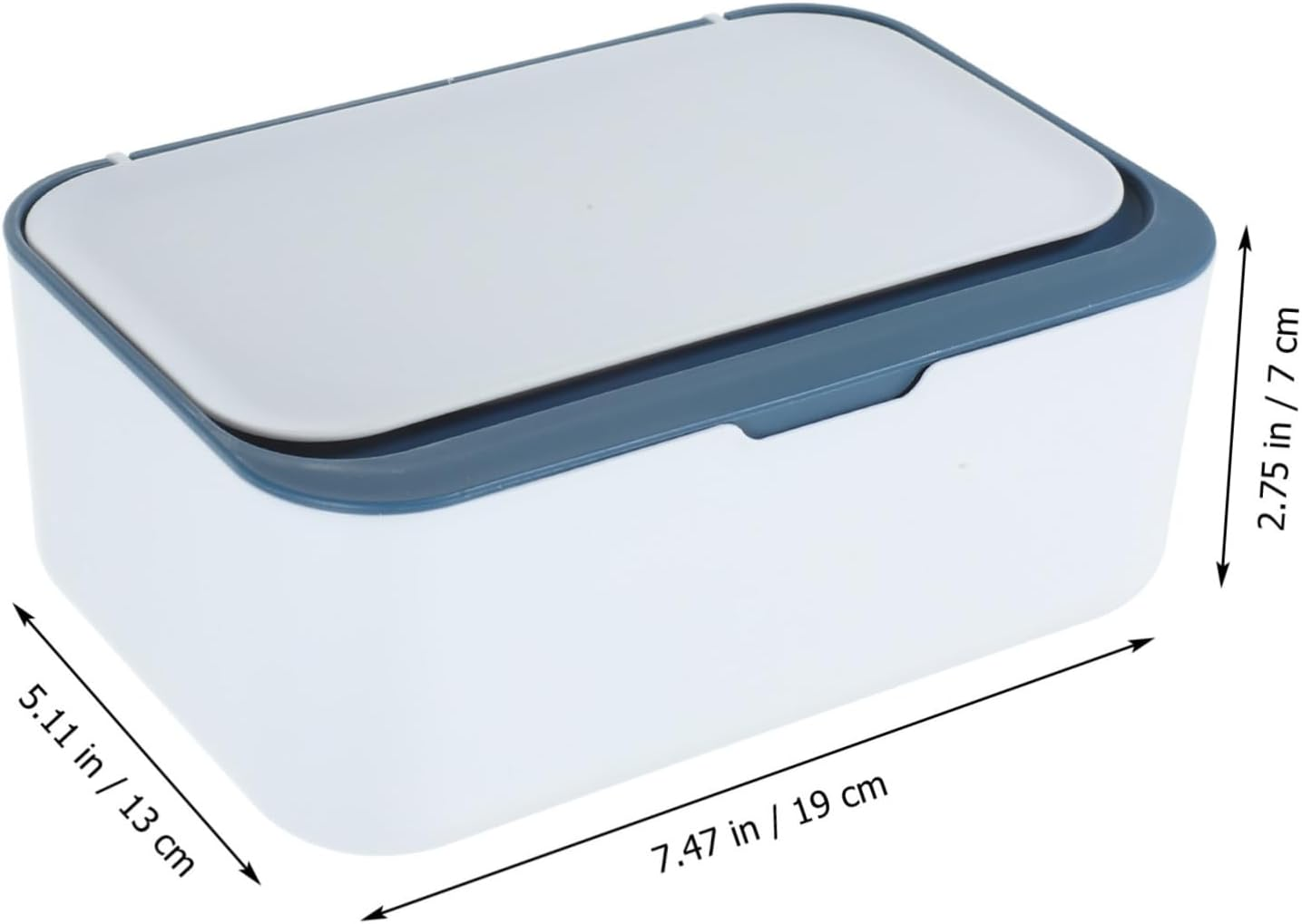 Large Capacity Plastic Wipes Dispenser Tissue Box Refillable Wipe Holder for Bathroom for Diaper Bag Tissue Box Dispenser image number 4