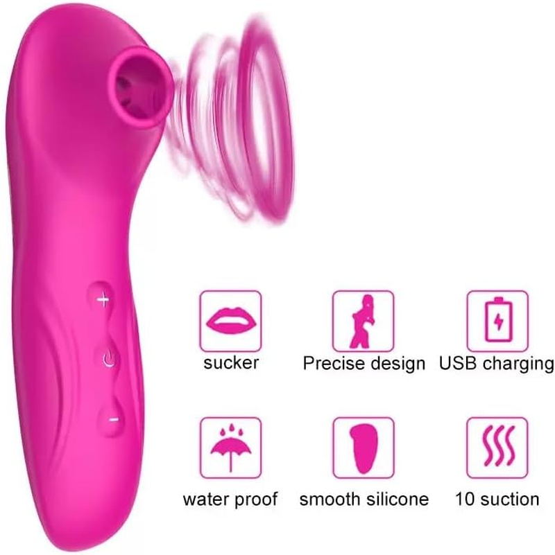 Sex Toy for Woman,Rechargeable Sucking Vibrator for Women,Waterproof, with 10 Frequencies, Vibrator Adult Sex Toys for Clitoral Sucking Stimulation image number 2