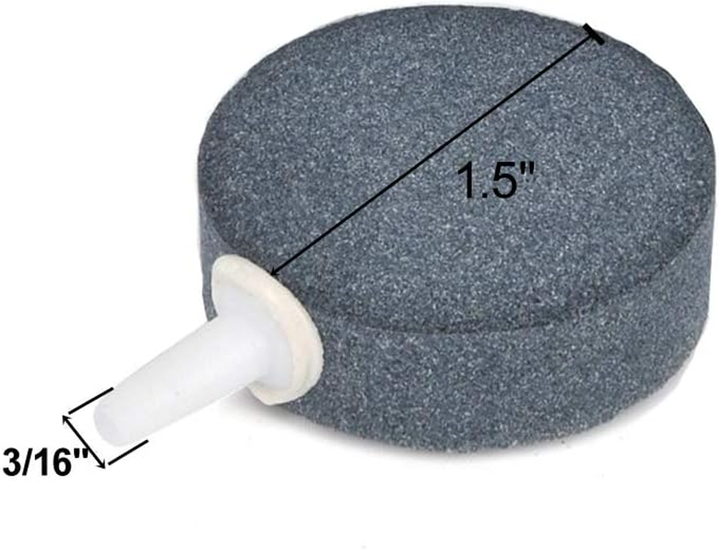 AQUANEAT 1.5 Inch Air Stone Disc, 4 Packs, Aerator Bubble Diffuser, Air Pump Accessories for Hydroponics, Aquarium Fish Tank, Ponds, DWC Reservoirs and Circulation System image number 1