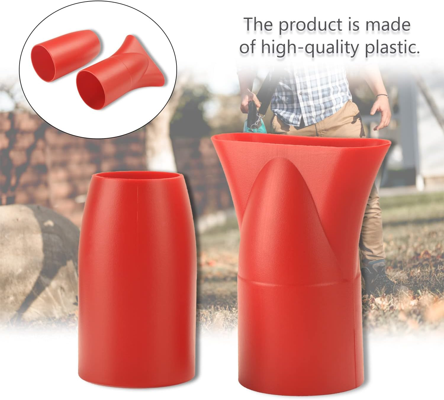 Kitchenkipper Leaf Blower Flat Tip Nozzle and Flare Nozzle Tip for Milwaukee M18 2724-20 & 2724-21 Fuel Leaf Blower, Work for Drying, Blow-Drying -Leaf Blower Flat Nozzle Tip