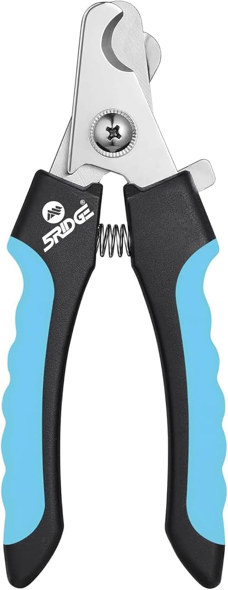 5RIDGE Professional Dog Nail Clippers with Safety Guard, Stainless Steel Pet Nail Trimmer for Large Dogs and Cats