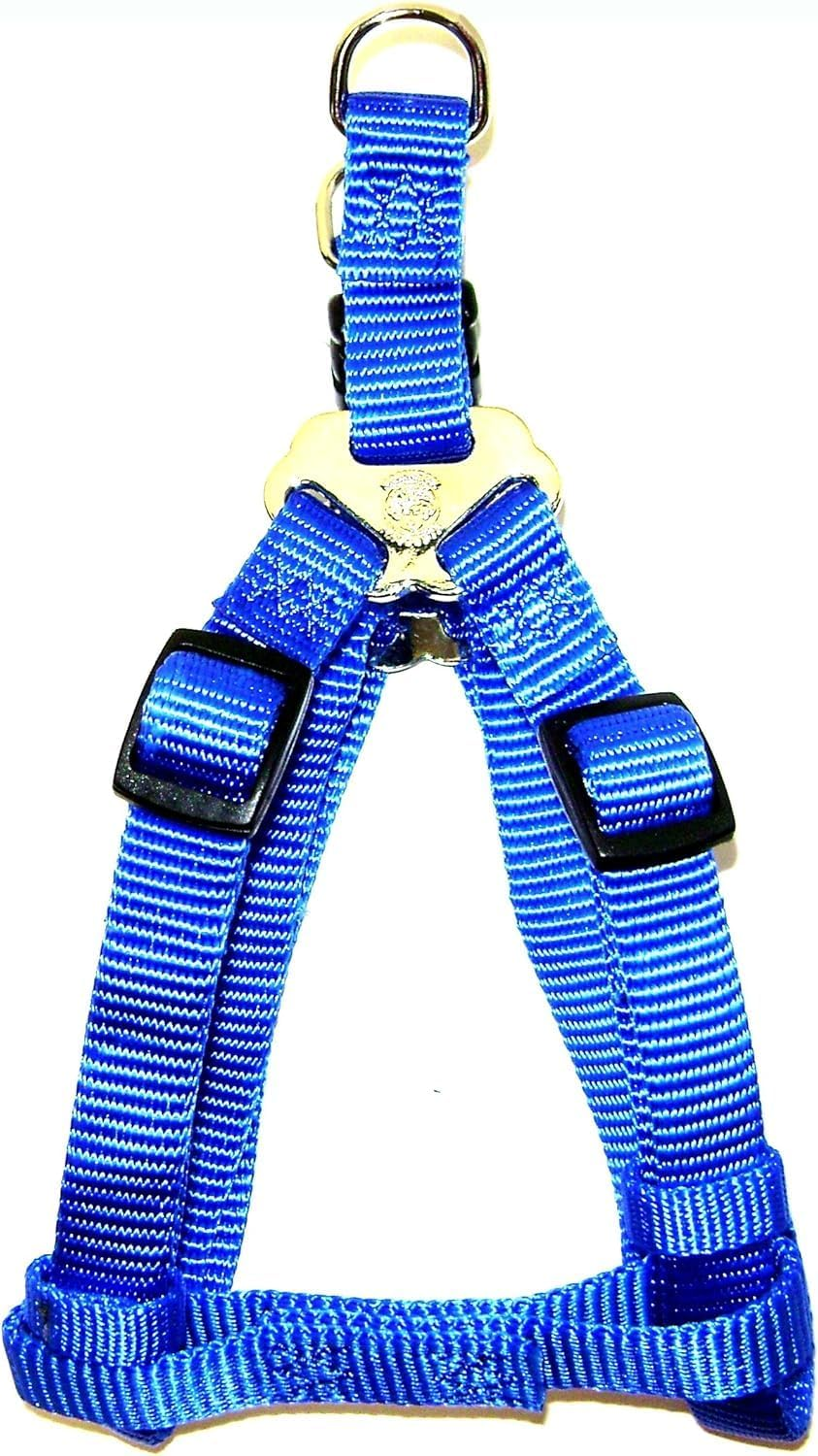 Hamilton Adjustable Easy-On Step-In Style Dog Harness, 3/8-Inch by 10-16-Inch, Extra Small, Blue image number 2