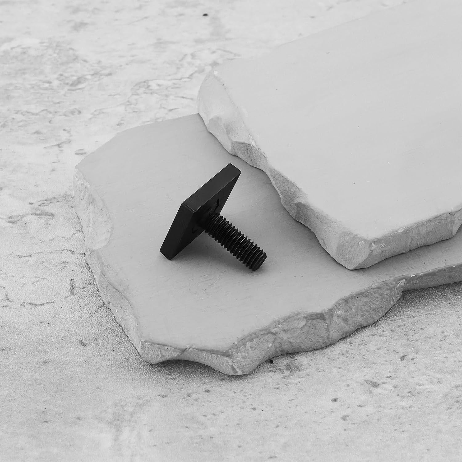 4Pcs Luggage Rack Rail T-Bolt for Roof Box Bicycle Rack 6X18Mm/20X20X4Mm Black image number 1