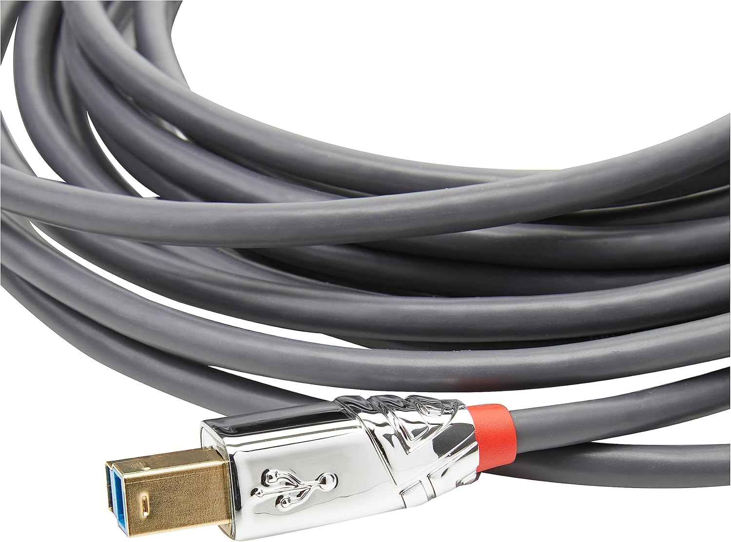 LINDY 5M USB 3.2 Type a to B Cable, 5Gbps, Cromo Line image number 1