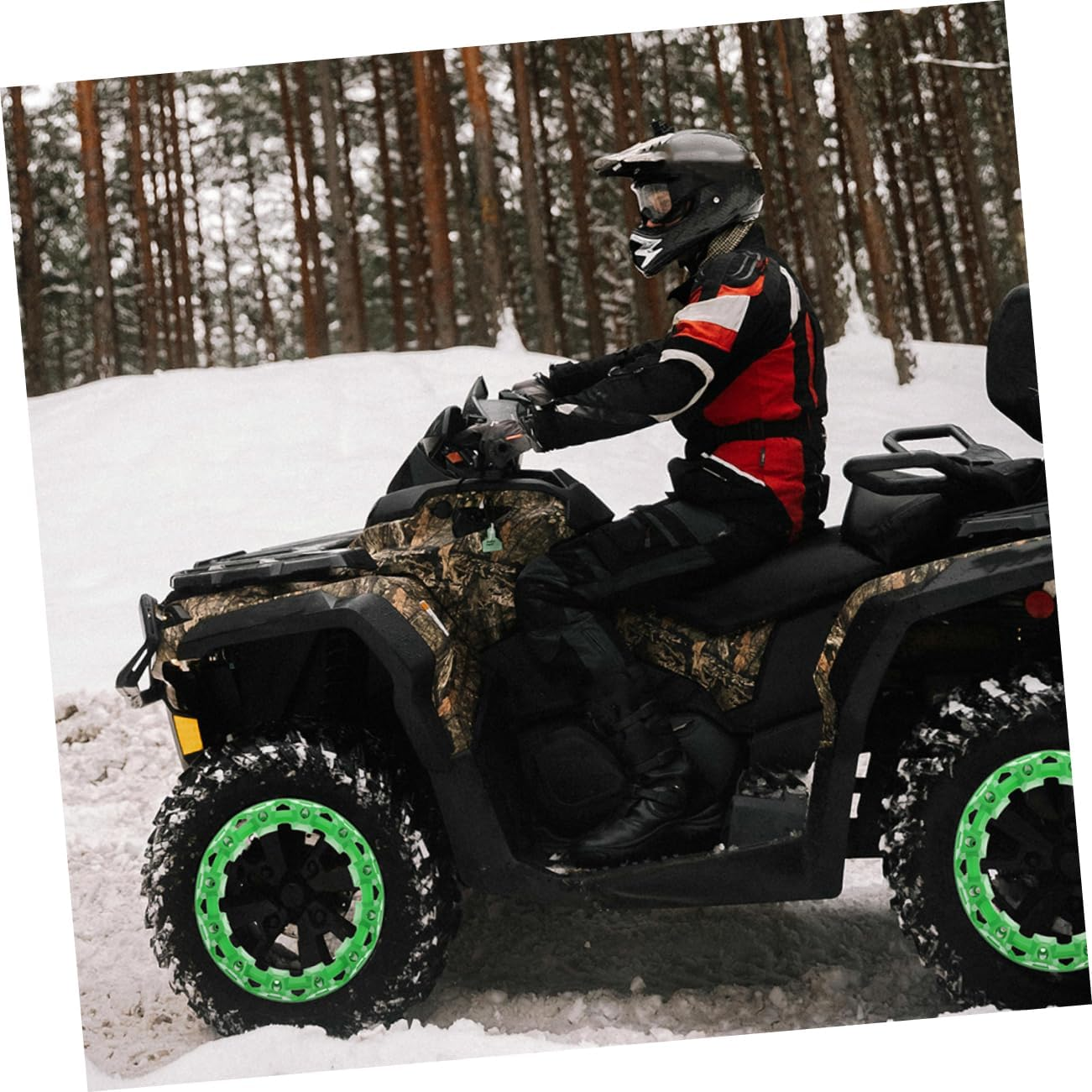 2Pcs Durable ATV Wheel Rim Covers Plastic Hub Protectors for off Road Vehicles Weather Resistant Decorative Trim for Enhanced Stability and Versatile Compatibility image number 1