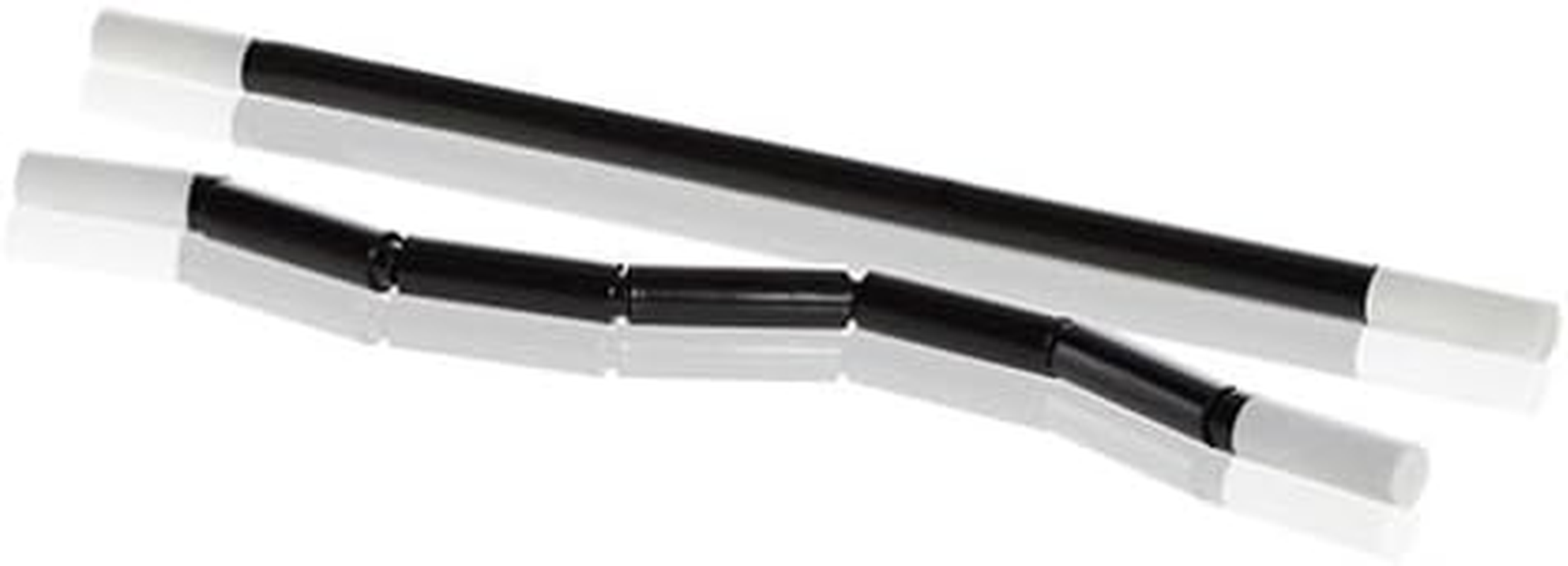 Milesmagic Magician'S Instant Breakaway Wand Gimmick Shiny Plastic Strip 12'' Straw Tip Magic Trick, Black image number 1