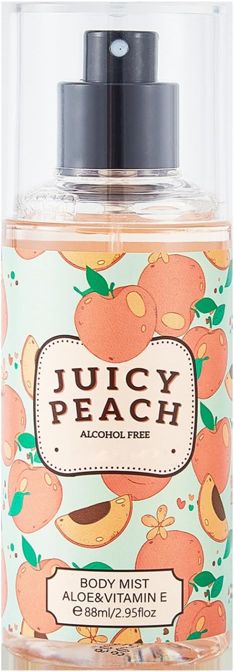 Jugaoge Sweet Grape Hami Melon Scent Body Mist 88Ml Non Alcoholic Perfume Spray for Women Men Everyday Fragrance Juicy Peach One Size