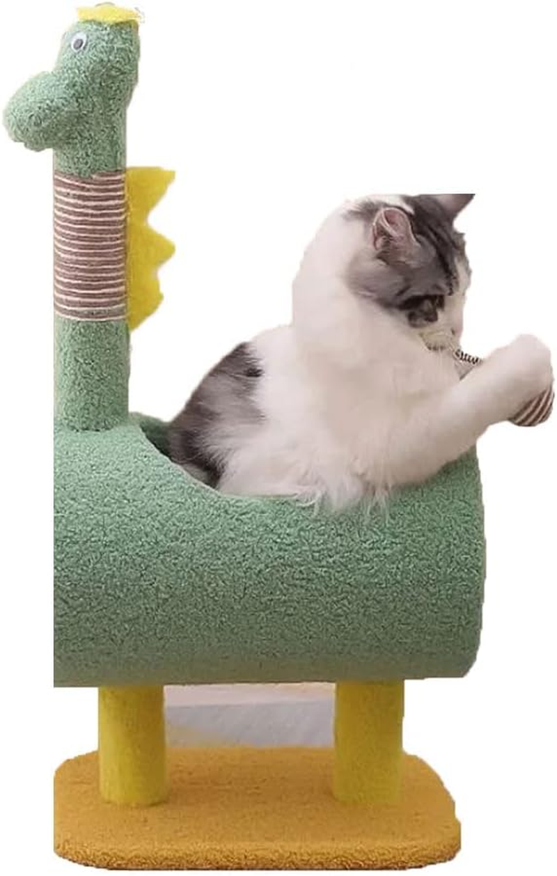 Cute Cats Scratcher Climbing Tree Cats Climbing Frame Scratching Post Pet Activity Furniture Play House for Kitty Kitten image number 5