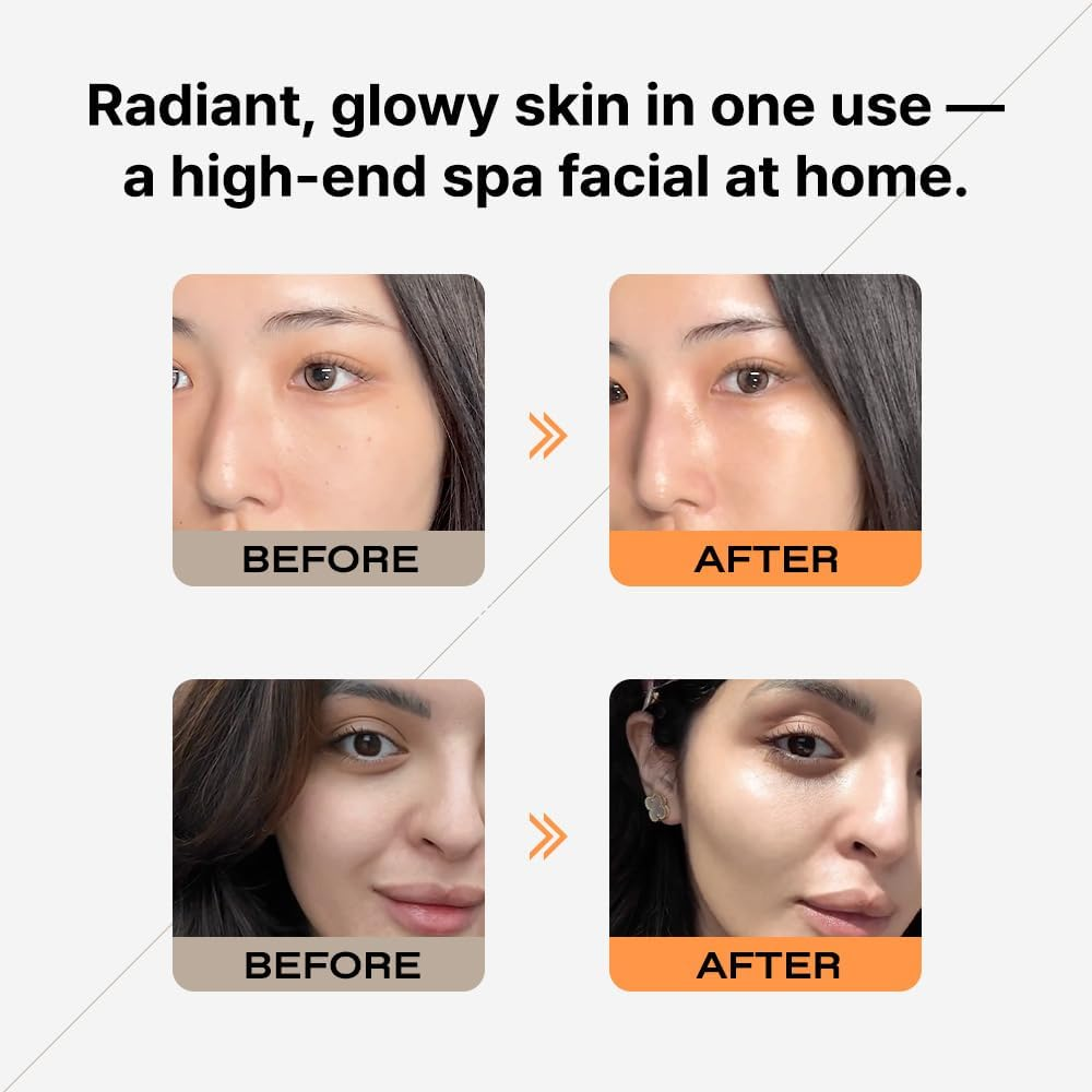 AMBER SECTION One-Step Modeling Mask Lemon Shake | Pack of 5 | Vitamin C & Glutathione | Easy Mix for Premium Home Aesthetic Care | Instant Cooling | Clinically Tested image number 3