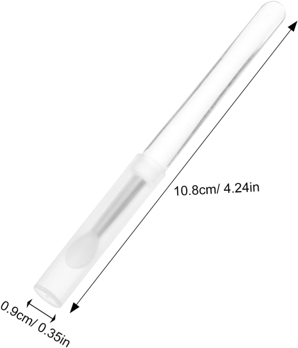 WRITWAA 20Pcs Nail Brush Nail Brush Makeup Tool for Powder Application Chrome Applicator image number 3