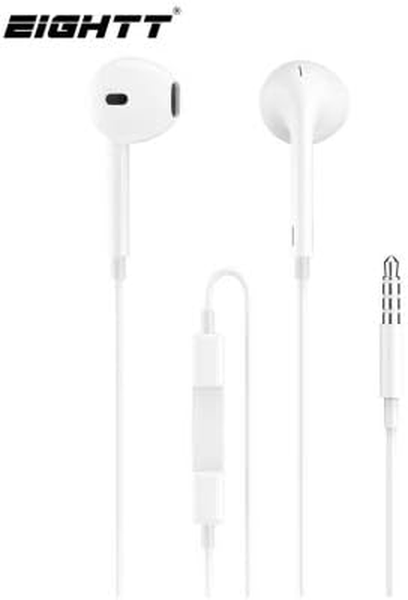 Watiowave Earphones with Microphone and Volume Control - Ideal for Calls, Audio for Everyday Use