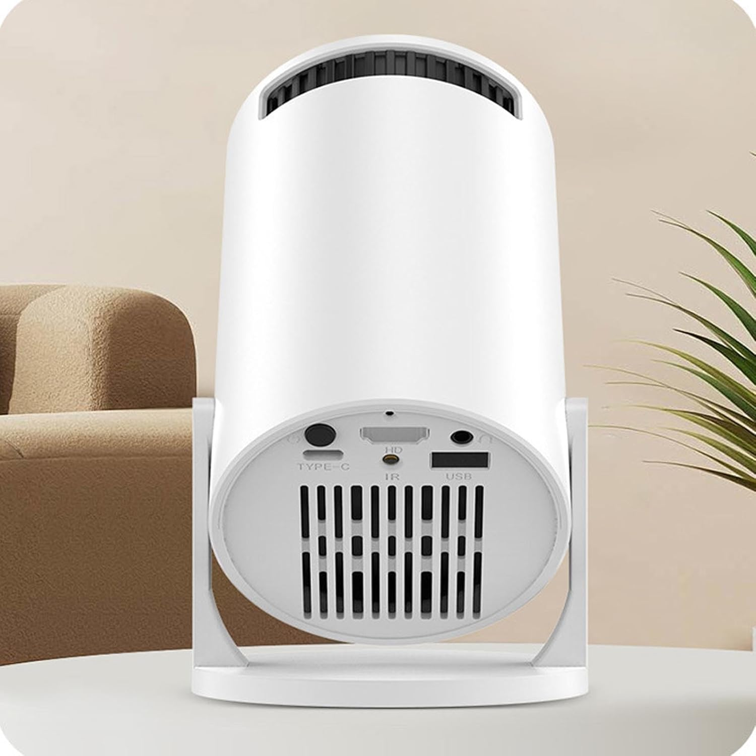 YUEHISY Small Wifi Video Projector, Home Theater Projector with Immersive Sound & Low Noise, Multi-Port Connectivity image number 3