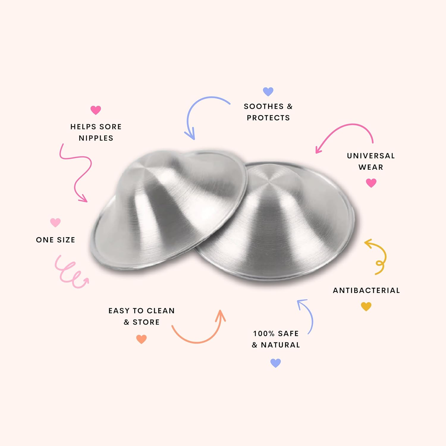 The Midwife Mumma Cosy Nip Nipple Shield, One Size, Silver image number 5