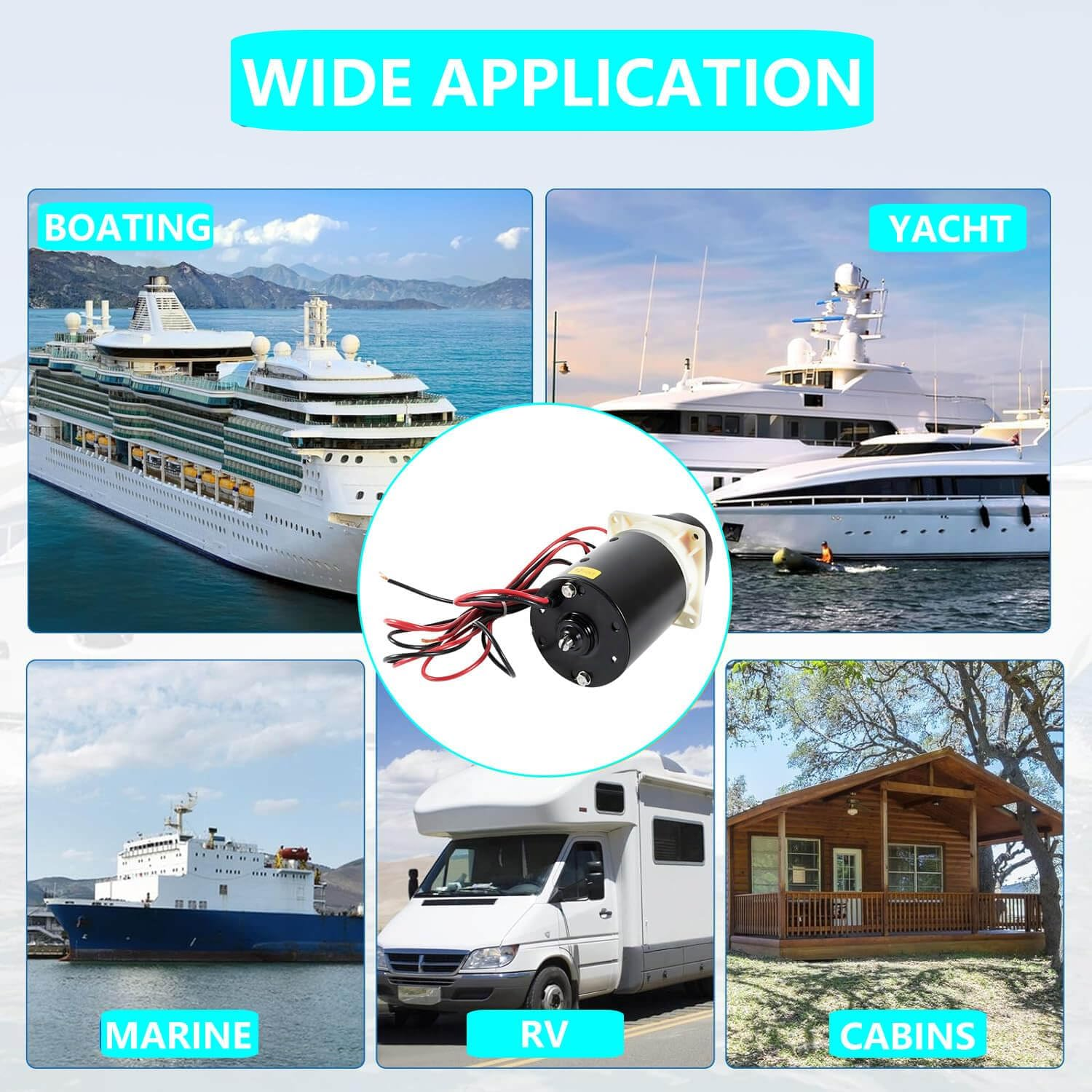 37072-0092 Marine Designer Series and Quiet Flush Marine Toilet Pump Assembly Kit, Compatible with Jabsco Quiet Flush Toilets Series 37045, 37245, 37055, 37255, 37075, 37275 12-Volt image number 3