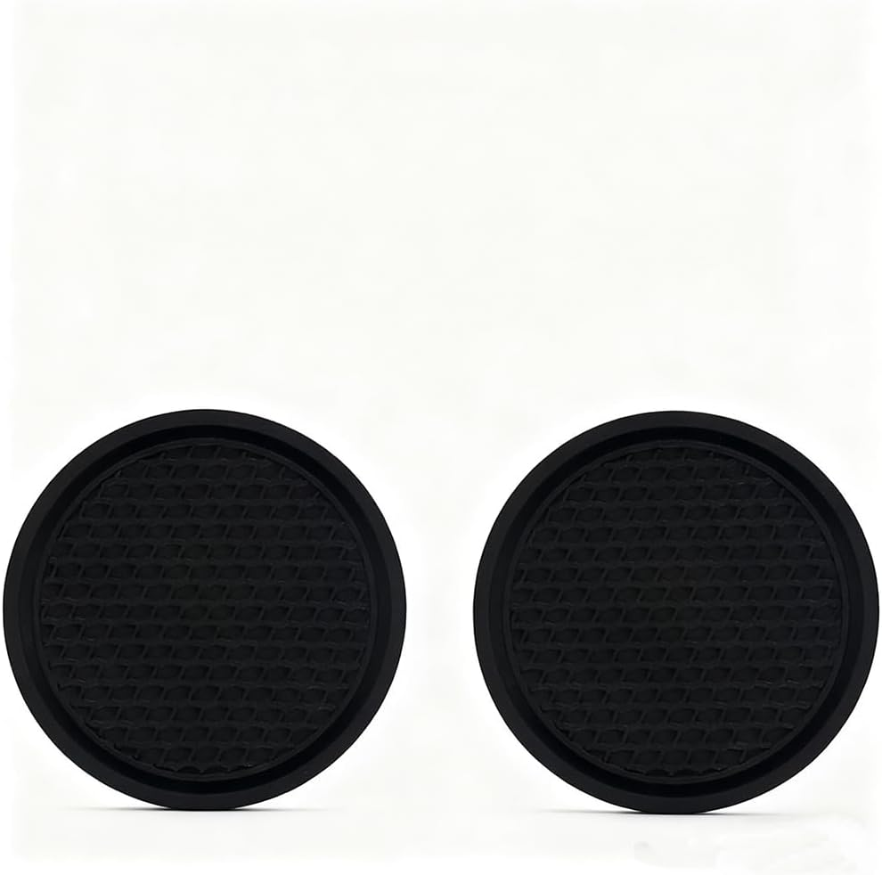 2PCS Car Cup Holder Coasters (Black), Suitable for Most Car Interior Accessories, Simple and Stylish, Perfect for Holding Coffee, Tea or Beverages. image number 3