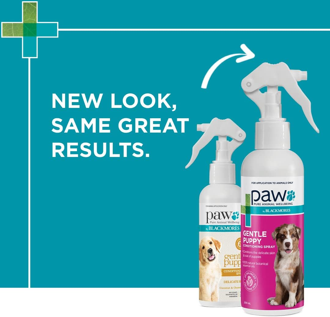PAW by Blackmores Gentle Puppy Conditioning Spray | Moisturises, Freshens & Detangles Coat |200Ml image number 1