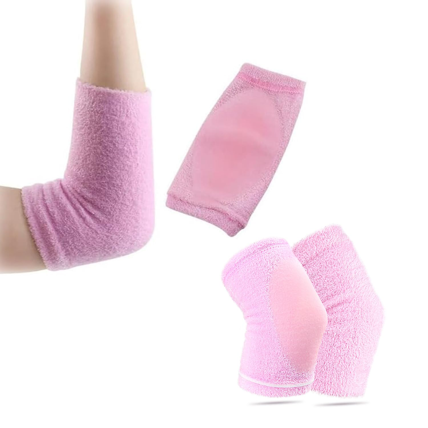WEZCHUGHAOL Gel Elbow Sleeves, 1 Pair, Moisturising Protection Cover, Breathable Support Brace image number 5