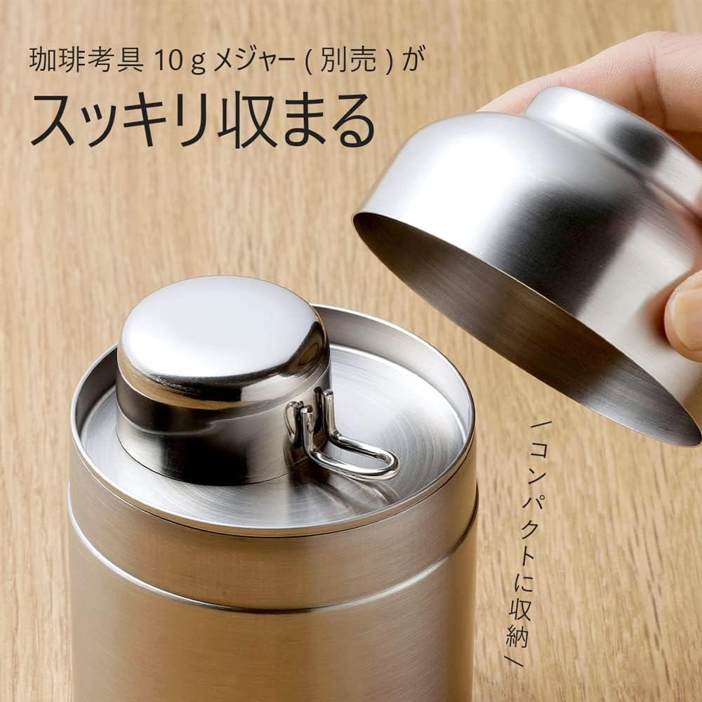 KOGU 44586 Shimomura Co., Ltd. Coffee Canister, Large, Made in Japan, Dishwasher Safe, Inner Lid, Good Seal, Light Blocking, Keeps Freshness, Coffee Beans 7.1 Oz (200 G), 24.3 Fl Oz (720 Ml), image number 4