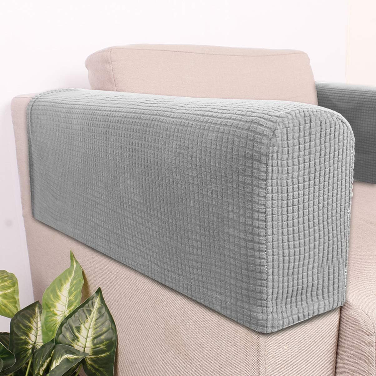 BESPORTBLE 2Pcs Chair Covers for Living Arm Covers for Chairs and Sofas Oversized Armrest Covers Elastic Cover for Sofa Armchair Sofa Armrest Protector Recliner Cover Furniture Office Chair - Beige image number 4