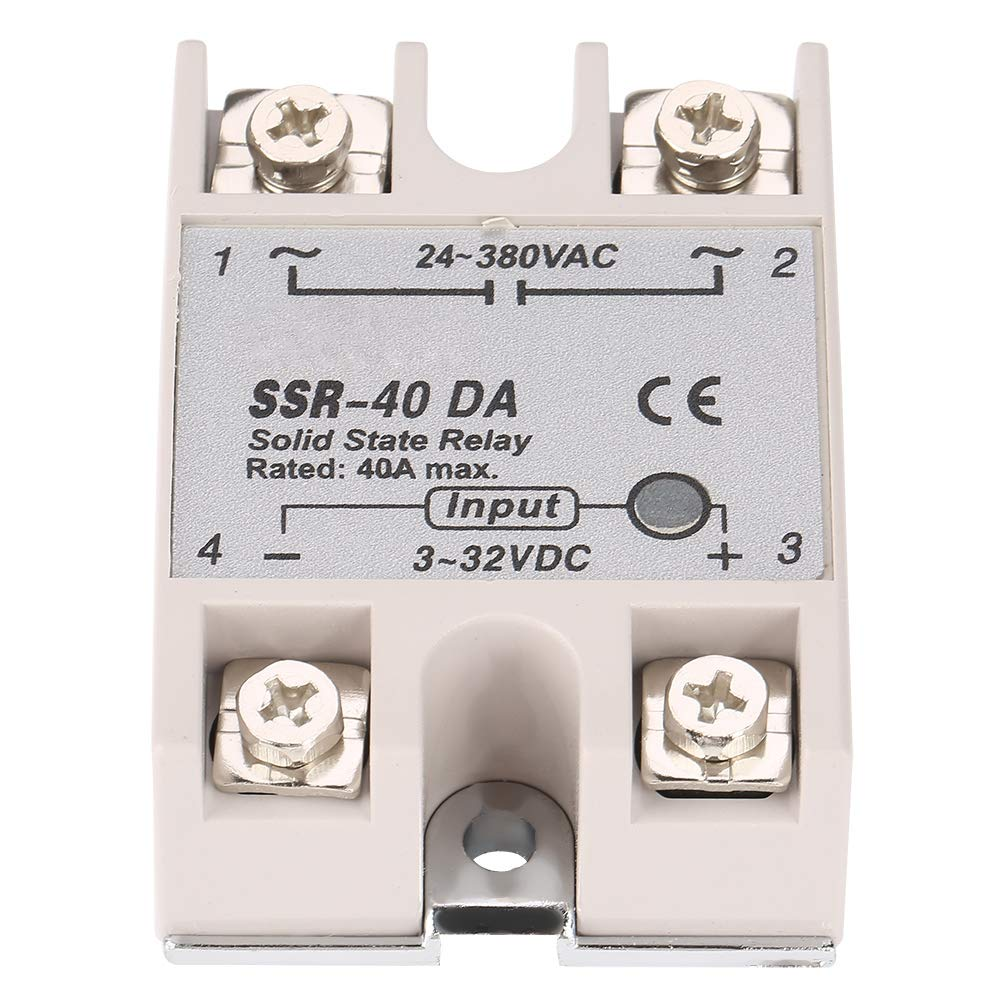 Single Phase DC AC Solid State Relay 40DA 40A Input 3-32V Output 24-380V High Speed Anti-Vibration Long Life Compact Ideal for Automated Control CNC Machine Tools image number 2