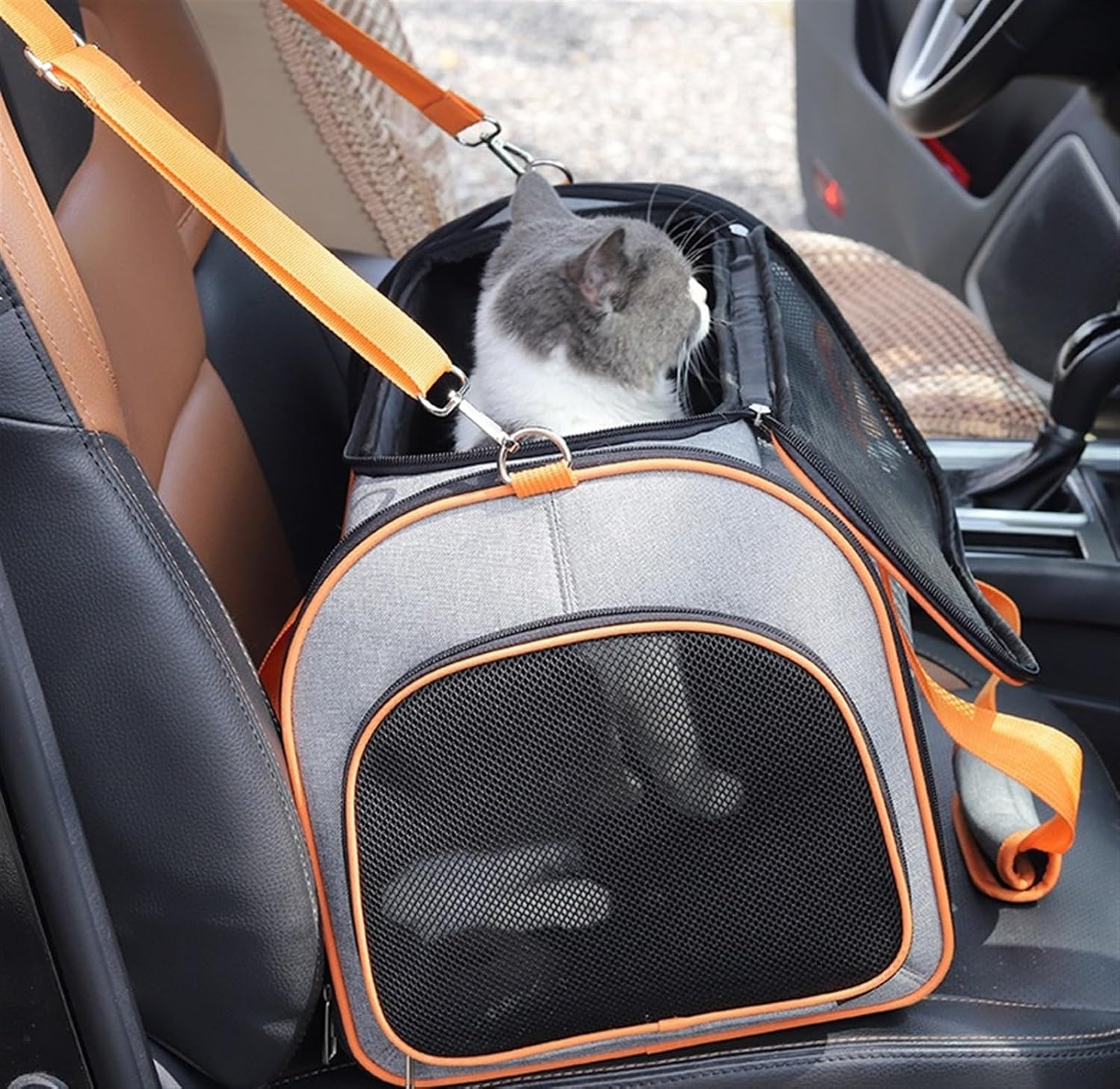 Cat Bag Dog Carrier Pet Carrier Pet Tote Pet Carrier Bag Pet Handbag Foldable Pet Bag Carrier Cat Backpack for Travel Cat Carrier Pet Bag Carrier(Size:48 * 30 * 28Cm) image number 4
