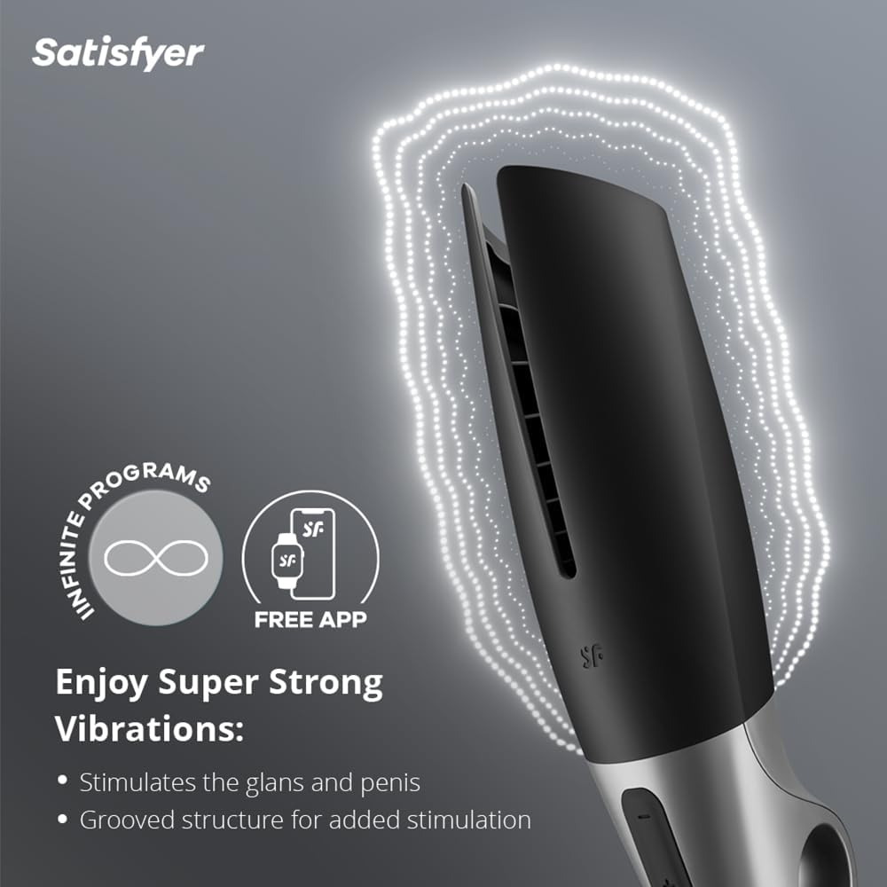 Satisfyer Power Masturbator Black/Silver