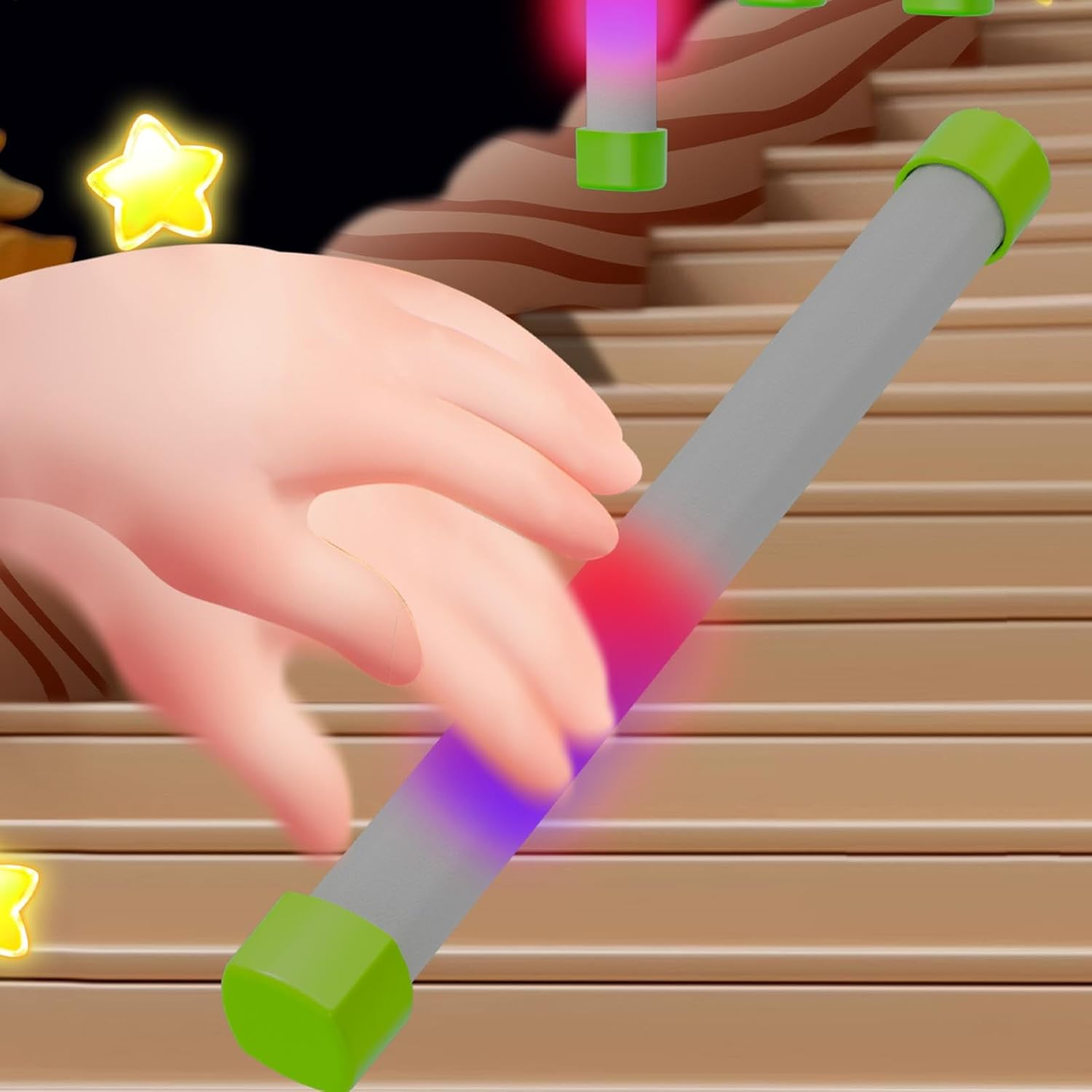 Catch Sticks Game - Reflex Game, Dropping, Catch Toy Sticks, Reaction Training with 3 Adjustable Speeds | Luminous Game with Falling Sticks, Hand Challenge Game Improves Di - Remote Control Model image number 6