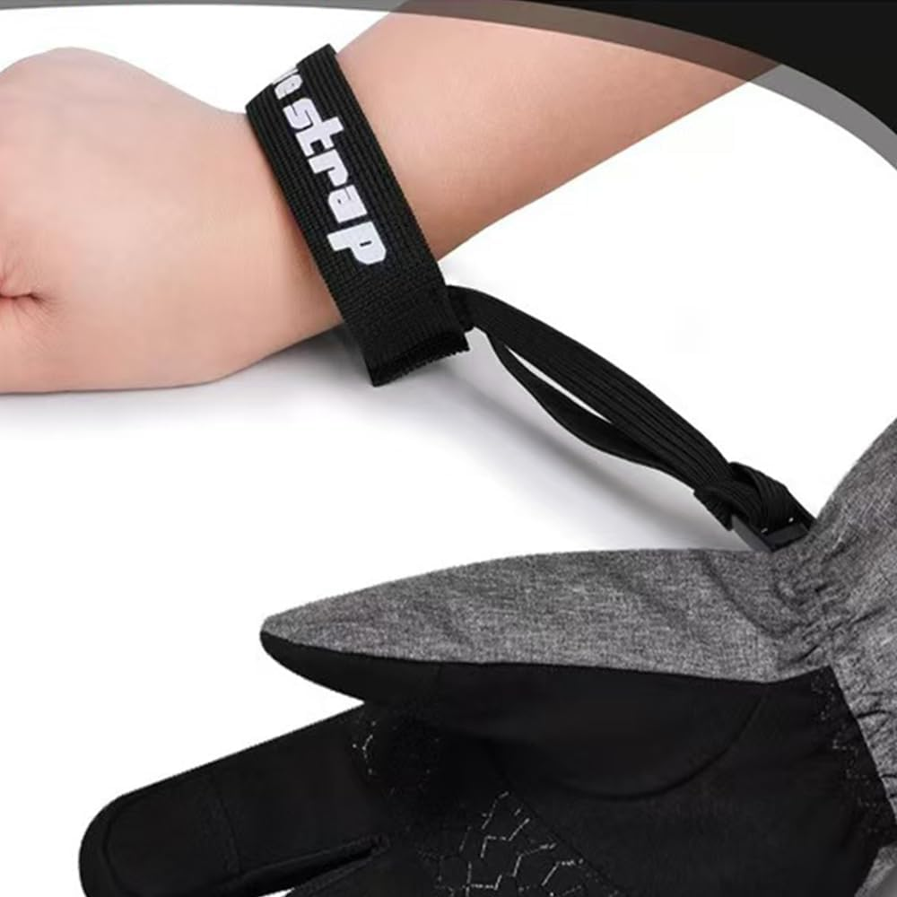 8Pcs Anti-Lost Glove Leashes,Sport Glove Safety Strap,Ski Glove Safety Cord,Ski Gloves Elastic Wrist Leash Handcuffs,Elastic Retainer with Handcuffs for Skiing, Snowboarding & Outdoor Activities image number 2