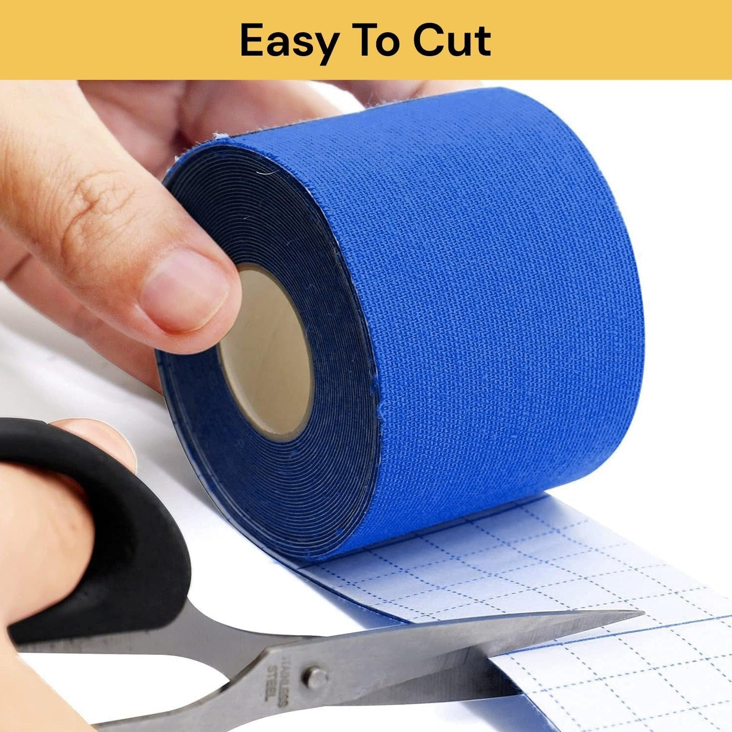 EZONEDEAL Breathable Muscle Tape Kinesiology Tape Waterproof, Tape Elastic Kneepad Knee Pain Relief Sports Tape, Body Tape for Gym Fitness Running Tennis Swimming (5CM X 5M, 2X Skin) image number 2