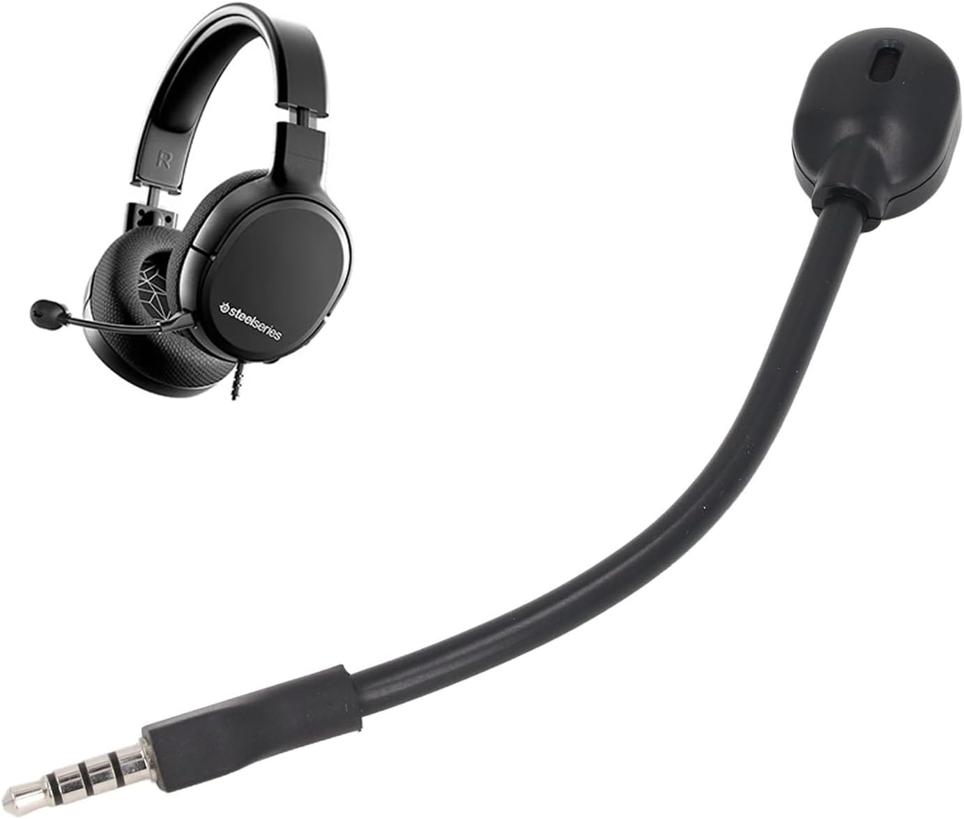 Microphone Replacement for Arctis 1 Headset, 3.5Mm Detachable Microphone Boom Mic Replacement Noise Cancelling image number 1