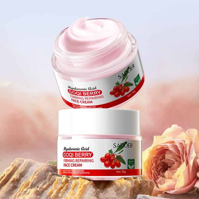 Goji Berry Anti-Wrinkle Firming Repairing Cream Cares for Delicate Skin 50Ml image number 4