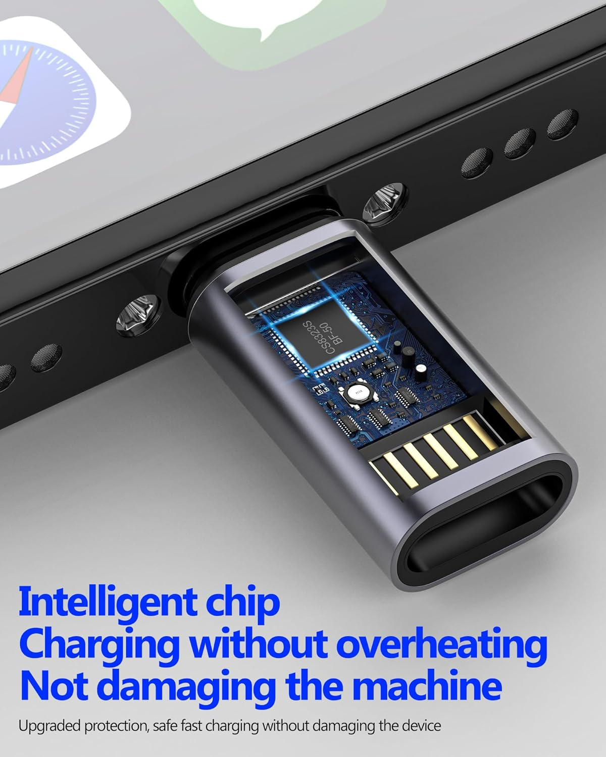 27W USB C Female to Lightning Male Adapter(3 Pack)Fast Charger for Iphone 14 13 12 Pro Max Converter for Apple Type C Cable Port Adaptor for Ipad PD Power Transfer Dongle Charging Adaptador Connector image number 6