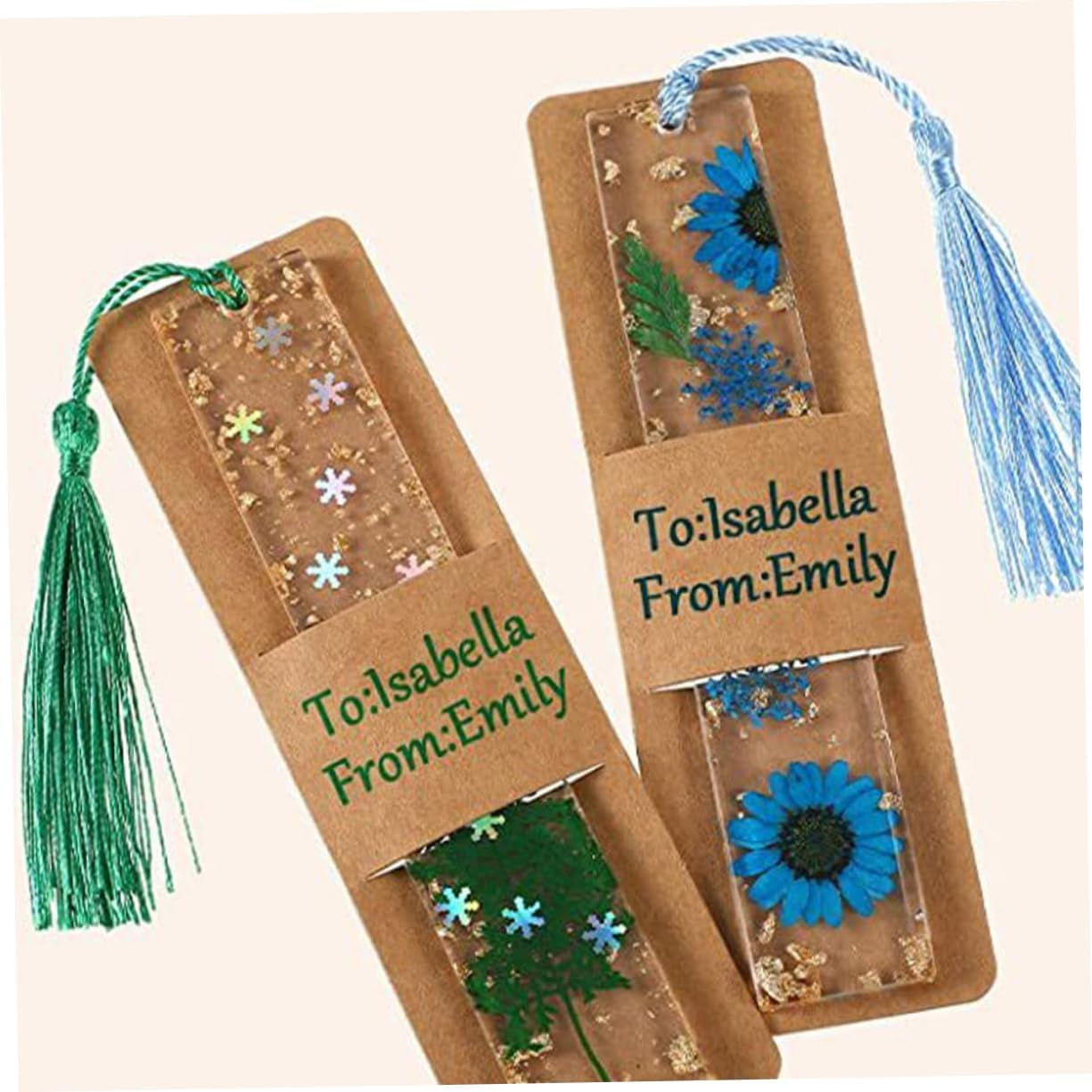 Ciieeo 30Pcs Bookmarks Cute Magnetic Card Display Present Packaging Cards for Women image number 2