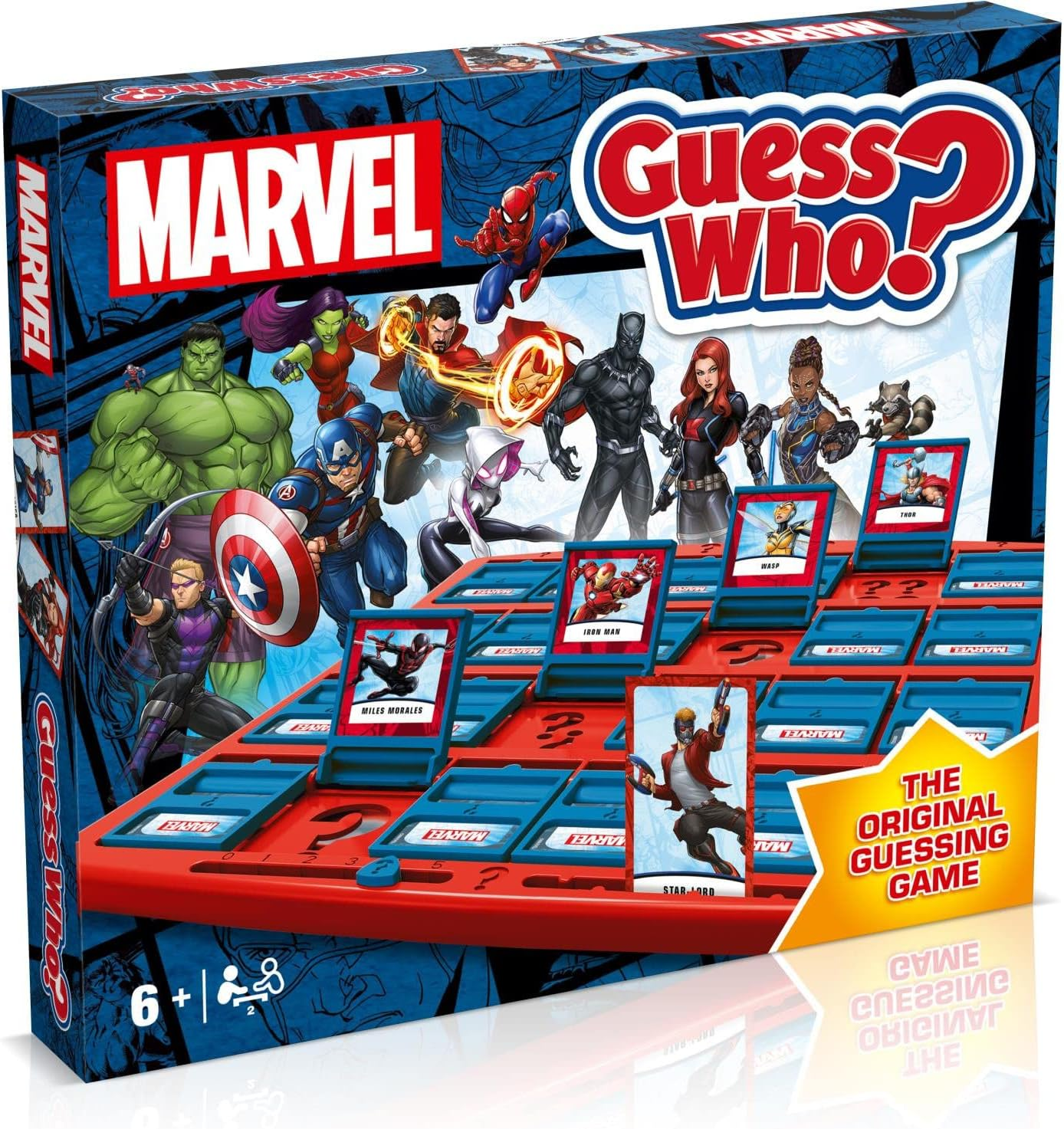 Winning Moves Guess Who? Marvel Edition - Guessing Board Game about Your Favourite Characters from Marvel - 2 Players Aged 10+ image number 4