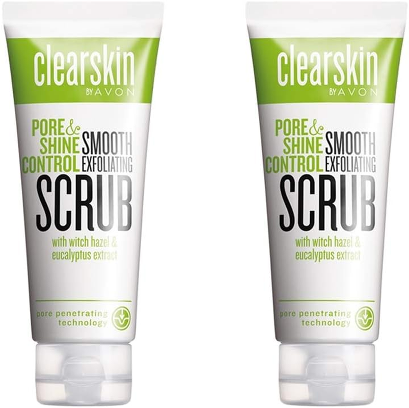 Avon 2 X Clearskin Pore Penetrating Invigorating Scrub 75 Mls Each image number 1