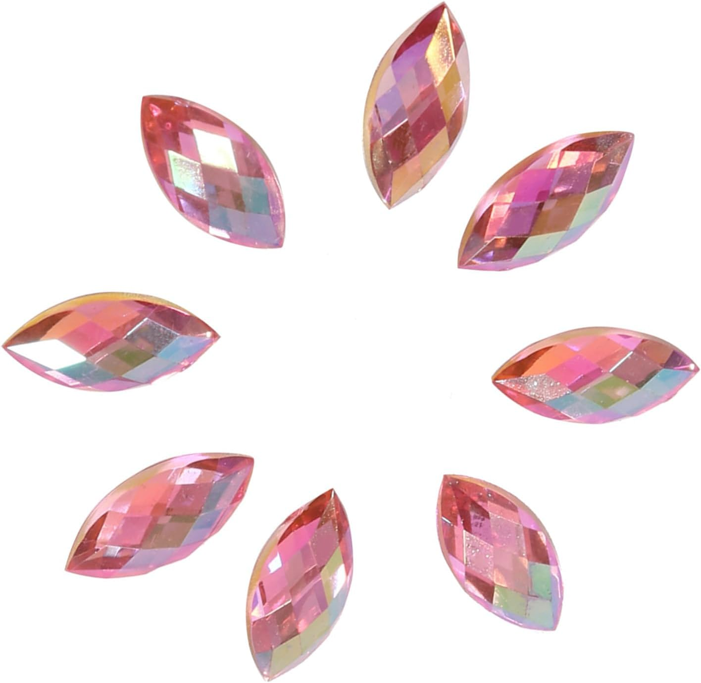 Crystal Rhinestone Flatback Beads for Jewellery and Garments, Pink - Light Pink image number 6