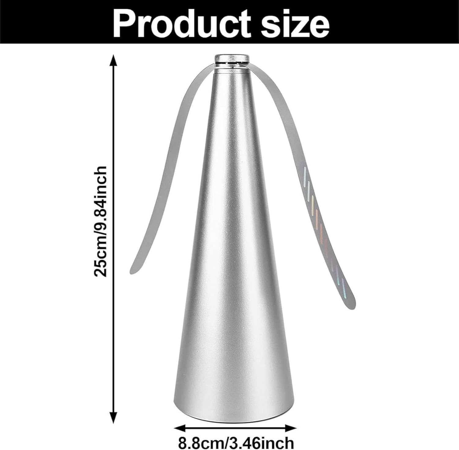 FJGSXHOME 3PCS Fly Fan for Outdoor Table Picnic Table Fly Fan and Food Fan Indoor Outdoor to Keep Flies Away Insects Repellent Fly Fan Portable Meal for Party,Silver image number 2