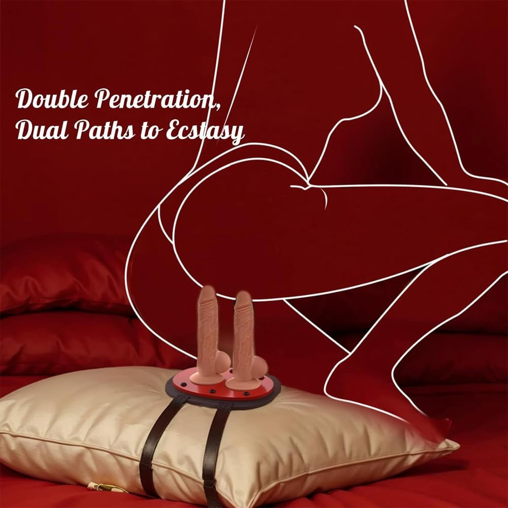 Suction Cup Dildo Mount Sex Saddle, Sex Chair Adjustable Strong Suction Strap on Harness Dildo Holder for Chair Swing Pillow Sofa Cushion, Anal G Spot Huge Machine Adult Sex Toys for Couples image number 6