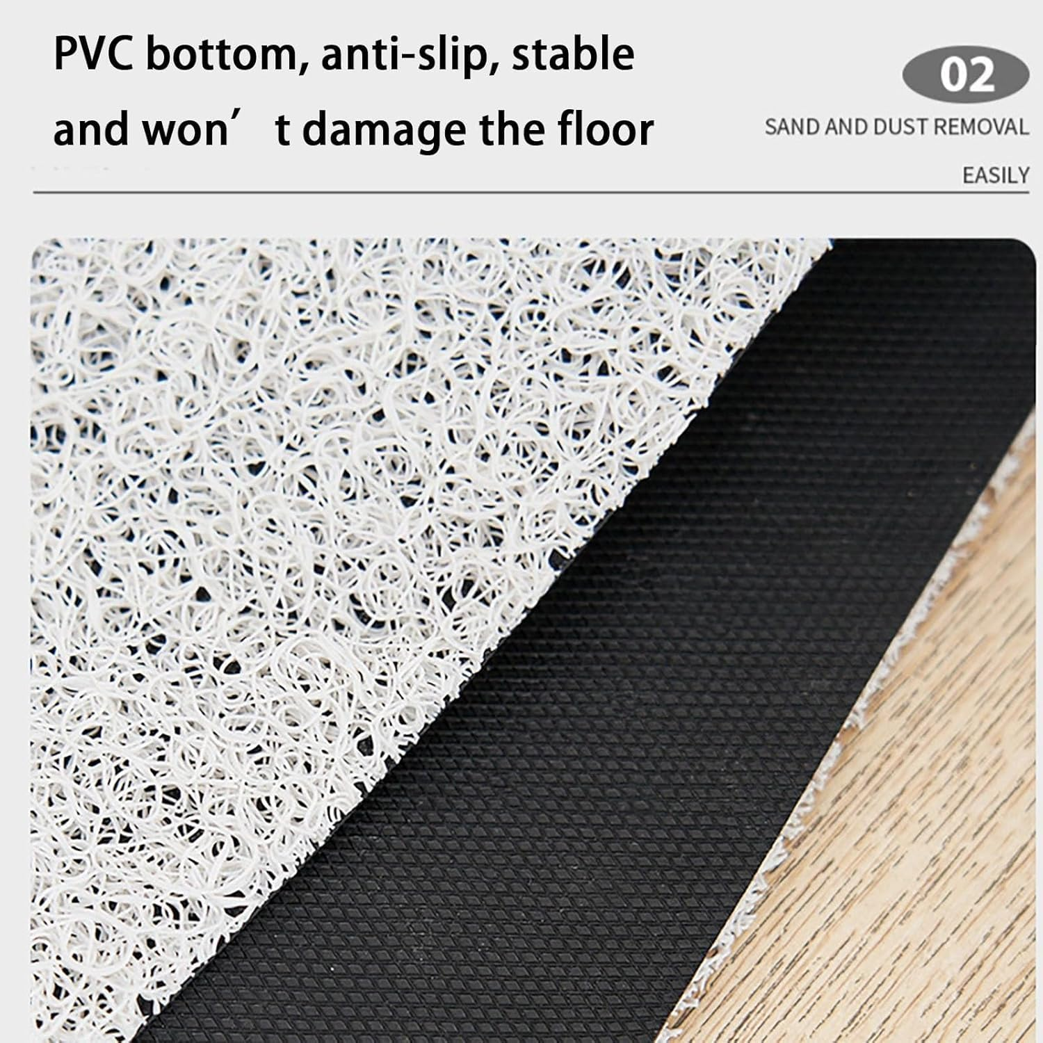 AIMALL Non-Slip Door Mat, 23.6 X 35.4 Inches, Absorbent and Durable Welcome Floor Mat with Panda or Dog Pattern for Entryway, Kitchen, Bathroom, and Home image number 2